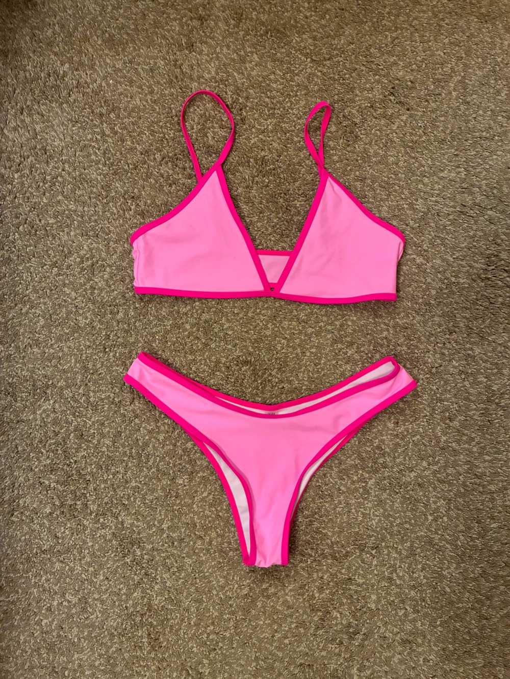 Women's Hot Pink Two-Piece Bikini Set